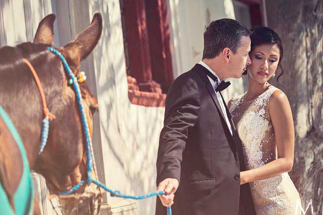 Santorini Trash the Dress