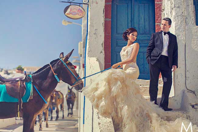 Santorini Trash the Dress