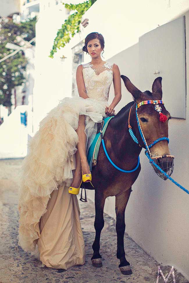 Santorini Trash the Dress