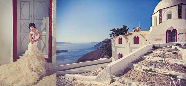 Santorini Trash the Dress