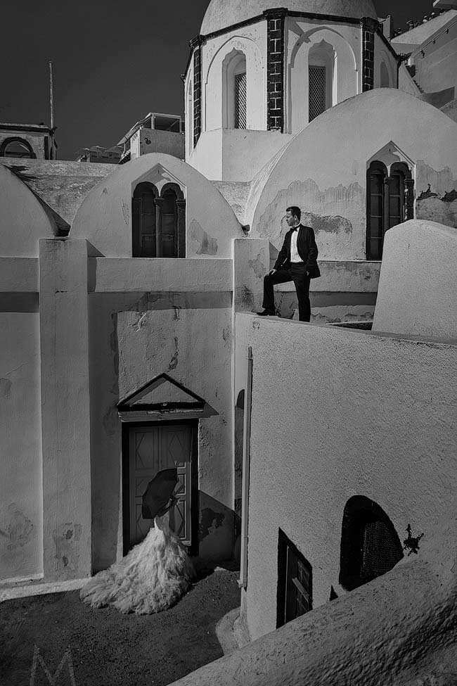 Santorini Trash the Dress