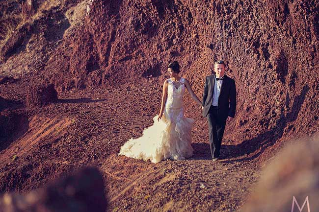 Santorini Trash the Dress