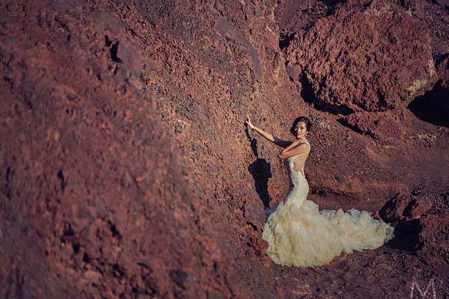 Santorini Trash the Dress