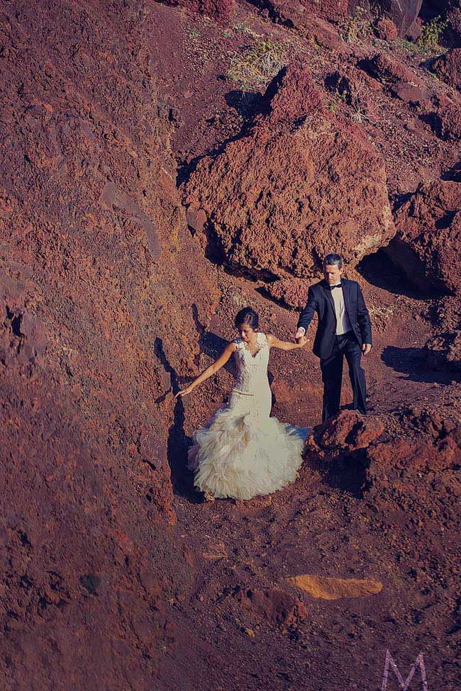 Santorini Trash the Dress