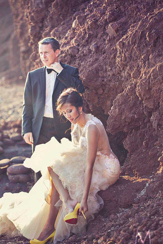 Santorini Trash the Dress