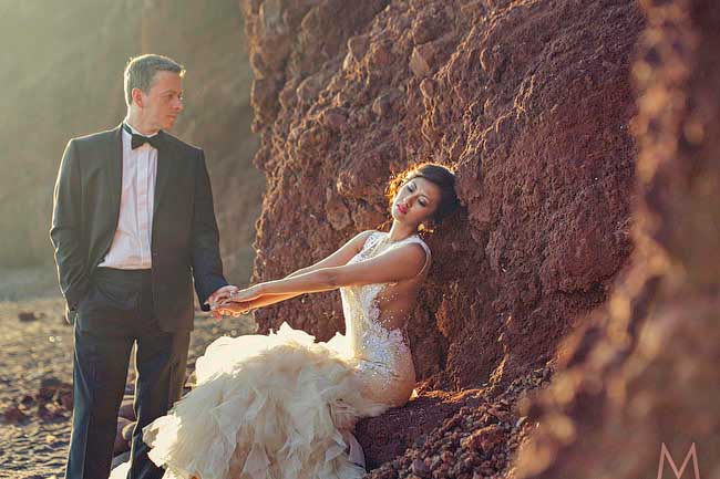 Santorini Trash the Dress