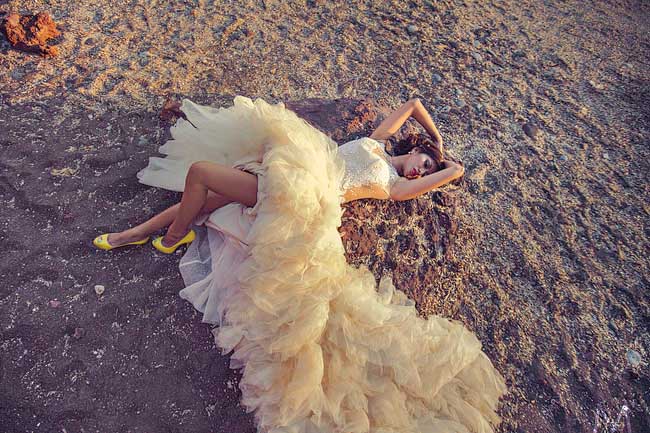 Santorini Trash the Dress