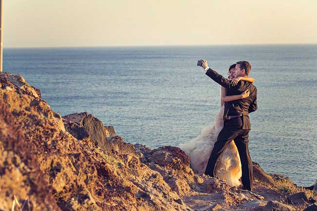 Santorini Trash the Dress