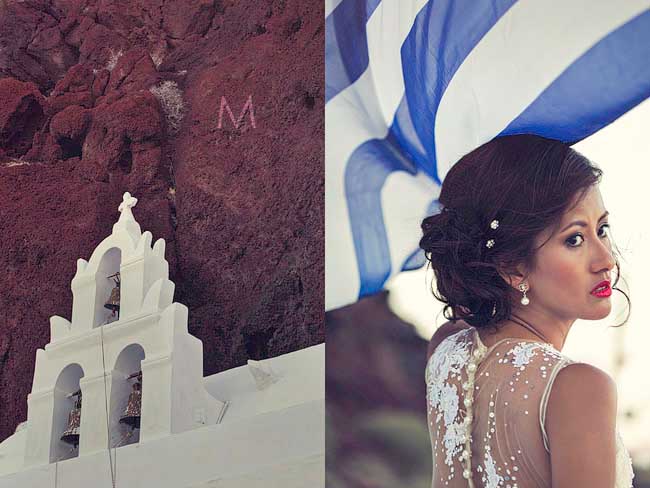 Santorini Trash the Dress