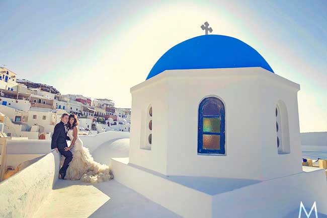 Santorini Trash the Dress