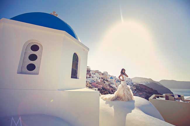 Santorini Trash the Dress