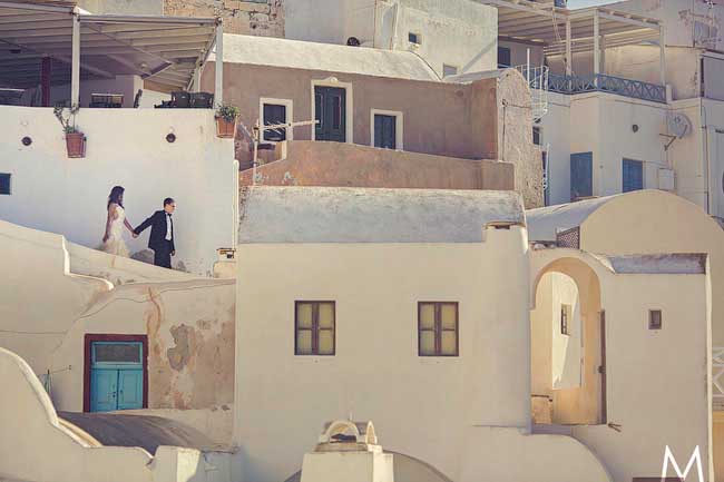 Santorini Trash the Dress