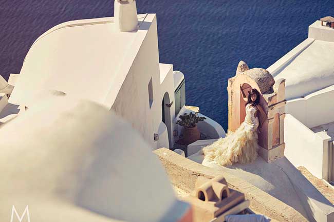 Santorini Trash the Dress