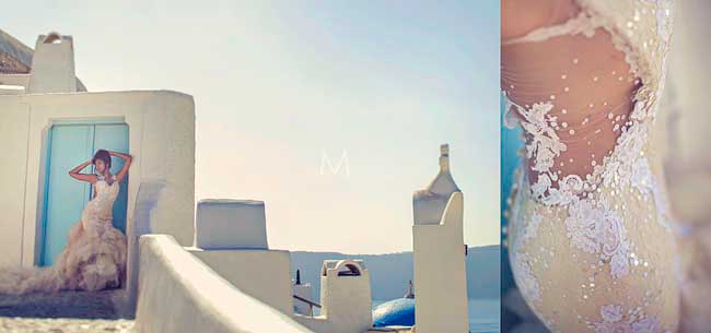 Santorini Trash the Dress