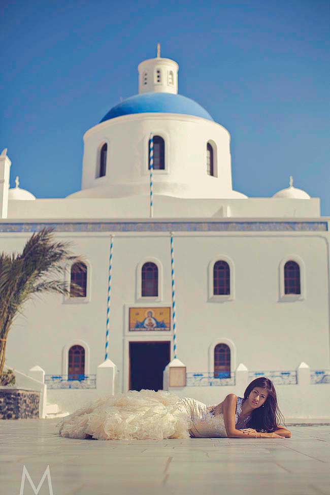 Santorini Trash the Dress