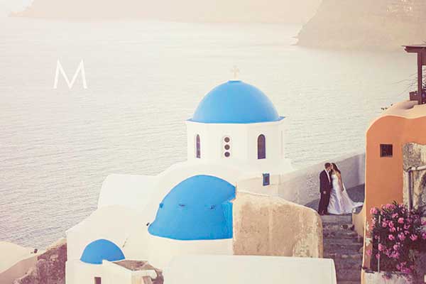 Santorini Destination Wedding Photographer | Leslie and Ryan