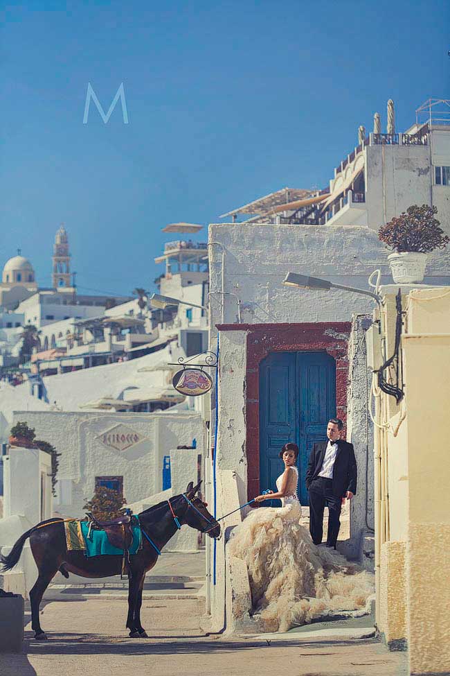 Santorini Trash the Dress